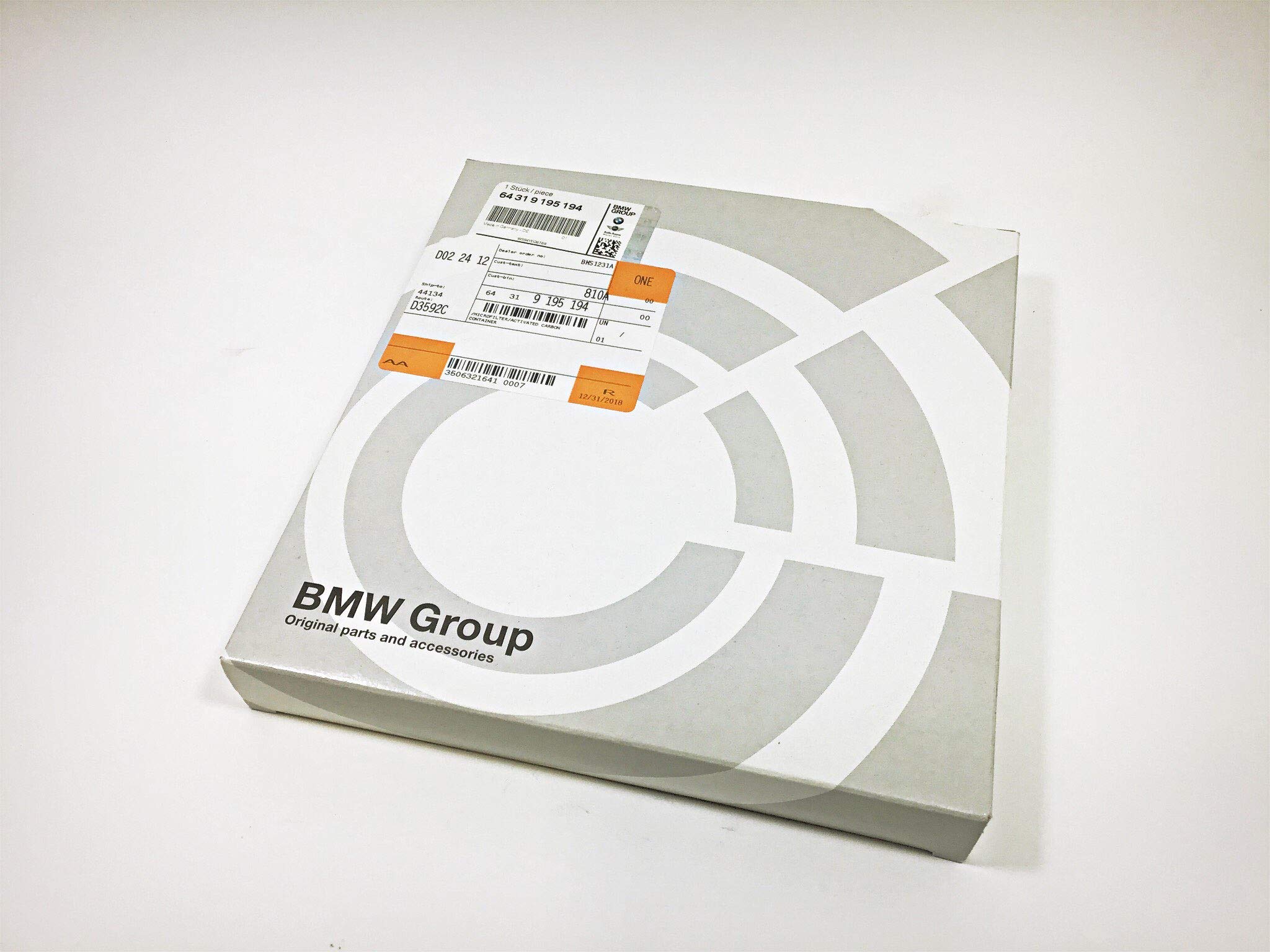Amazon.com: BMW 64319195194 Activated Charcoal Cabin Air